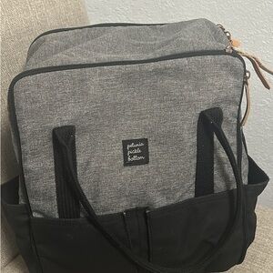 Petunia Pickle Bottom Charcoal and Black Baby Bag